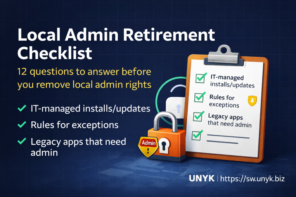 The Local Admin Retirement Checklist