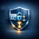 Stylised digital security certificate with countdown motif, representing the June 2026 Secure Boot certificate expiration deadline.
